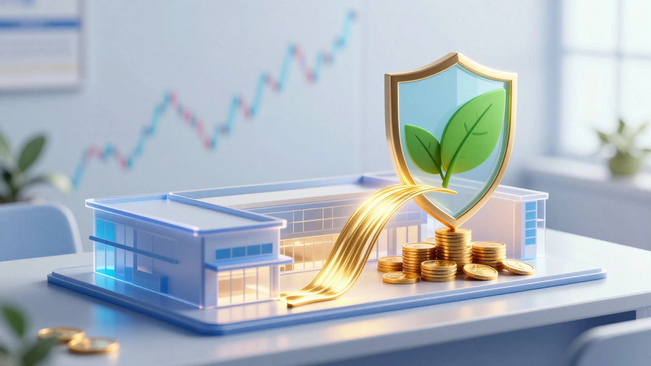 Illustration of cash flow and tax shields protecting real estate investment returns