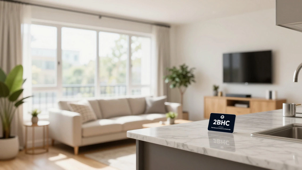 Stylish interior of a modern 2BHK apartment with luxury amenities